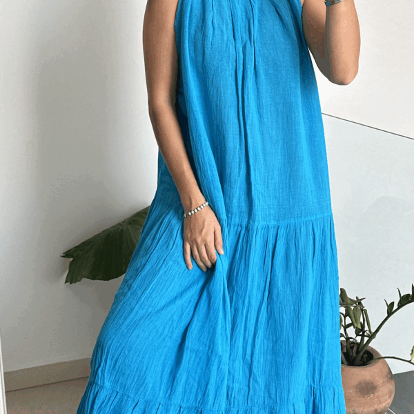 Vestido Grecia Azul Cielo